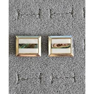 Vintage Abalone Cuff Links